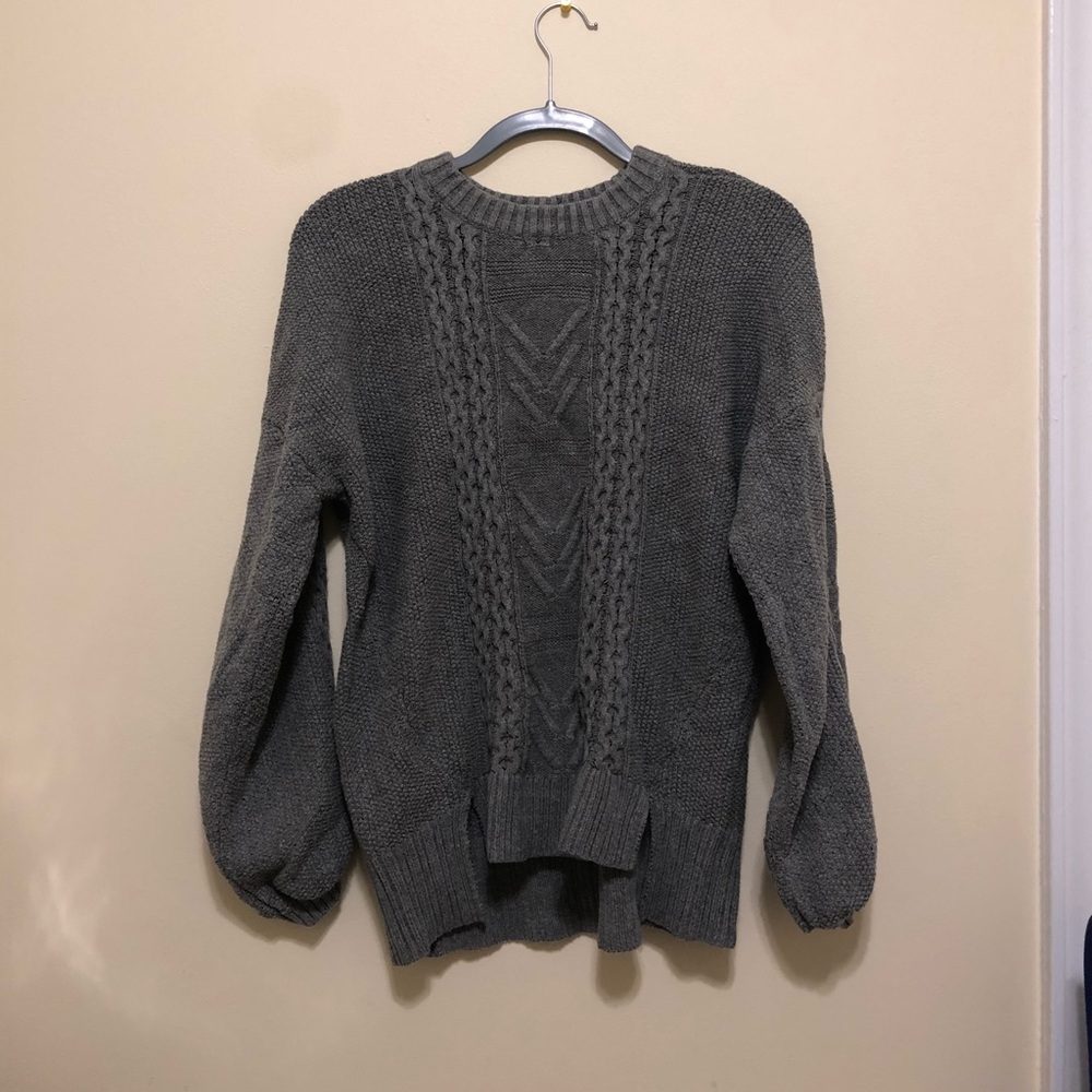 Cable knit sweater